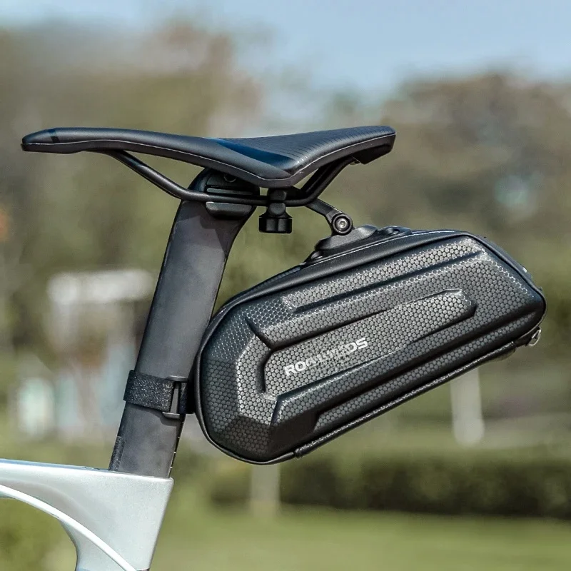 AliExpress ROCKBROS1.7L Bicycle Bag Waterproof Rear Large Capatity Quick Release Seatpost Shockproof Double Zipper Rear Bag Accessories
