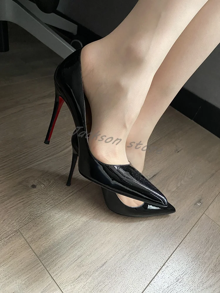 Sexy High Heel Shoes for Women Pointed Toe black Stiletto pumps Elegant super High Heels Wedding Dress Shoes 2024 Spring