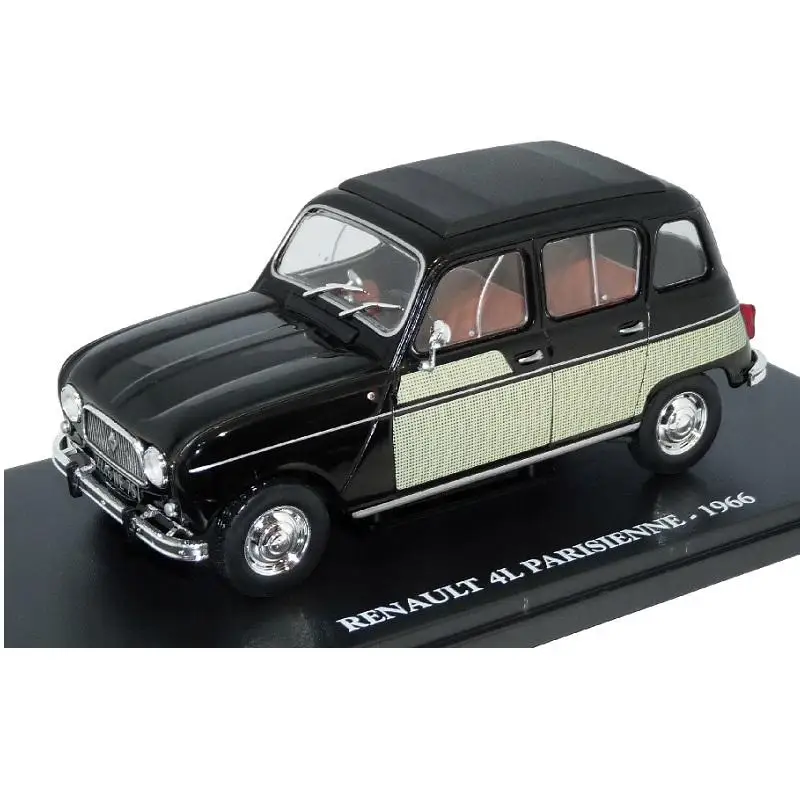 Salvat, Voiture française classique 4L Parisienne 1966, Miniature moulé sous pression, Échelle 1:24, Collection Salvat, Collection de nos amés voitures sans Facículo, Emballage blister et parfois vitrine, Peut être froissé, Base d'identification avec marque, modèle et année