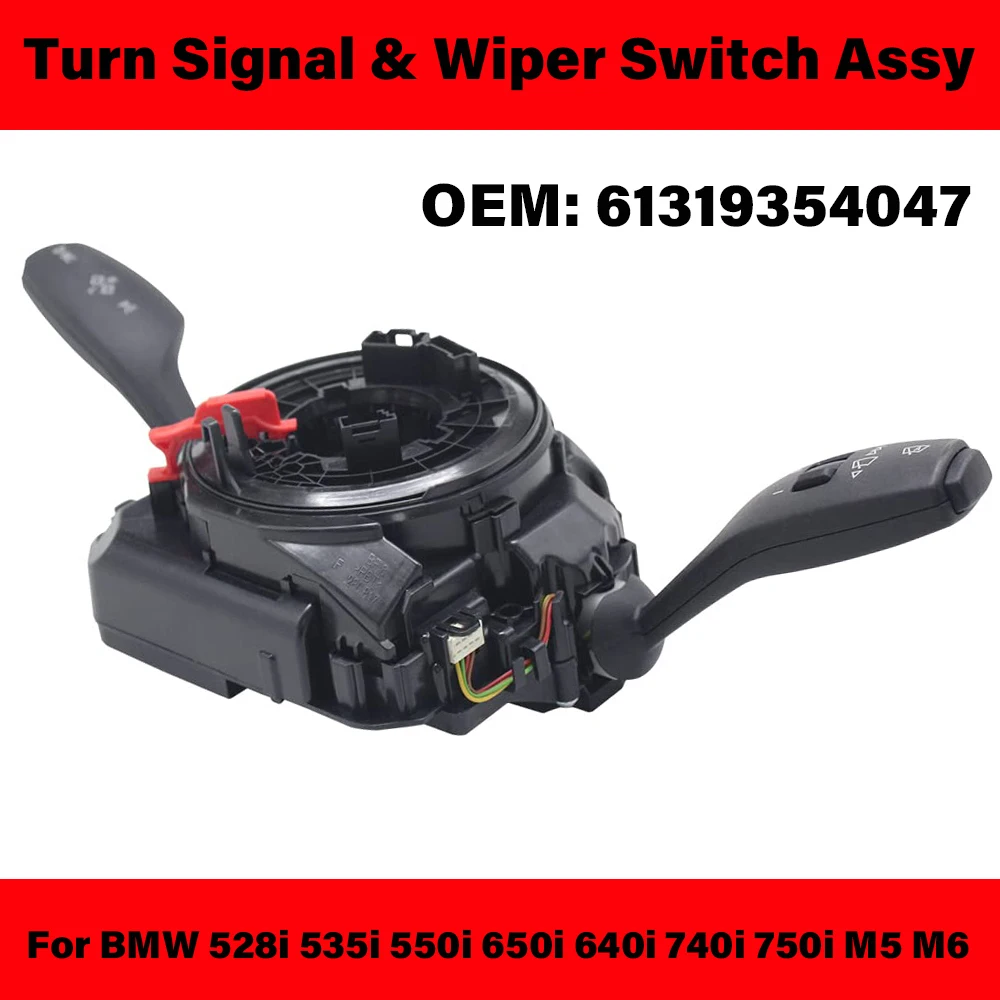 

New 61319354047 Turn Signal & Wiper Switch Assembly For B-MW 528i 535i 550i 650i 640i 740i 750i M5 M6 F06 F07 F10 F12 F13