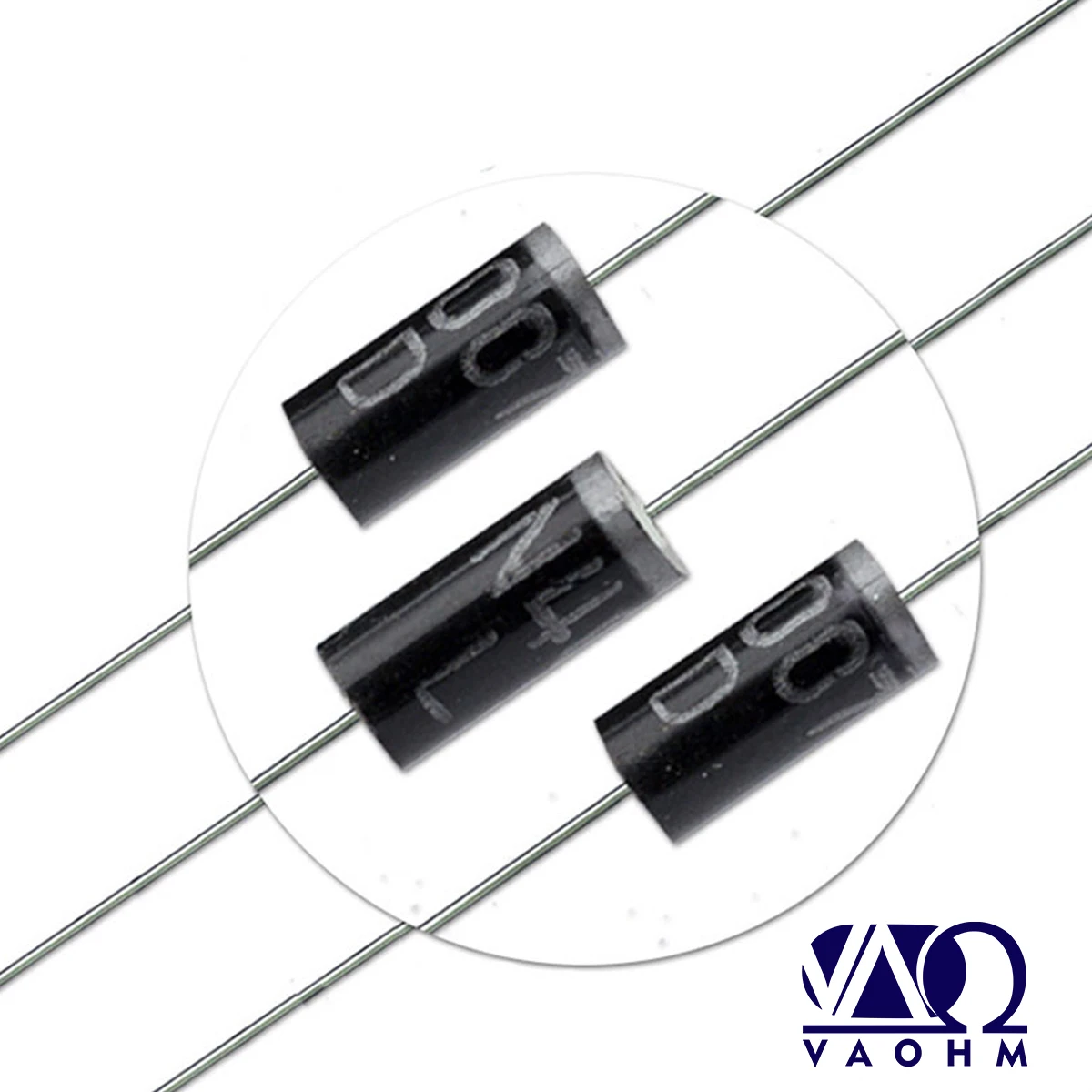 VAOHM 100PCS/LOT DO-41 1N4001 1N4002 1N4003 1N4004 1N4005 1N4006 1N4007  Axial Leaded General Purpose Diode 50-1000V 1A