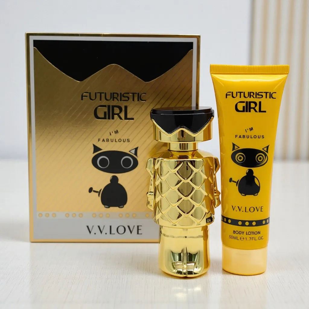 عطر 50 مل ومجموعة لوشن الجسم 50 مل للنساء