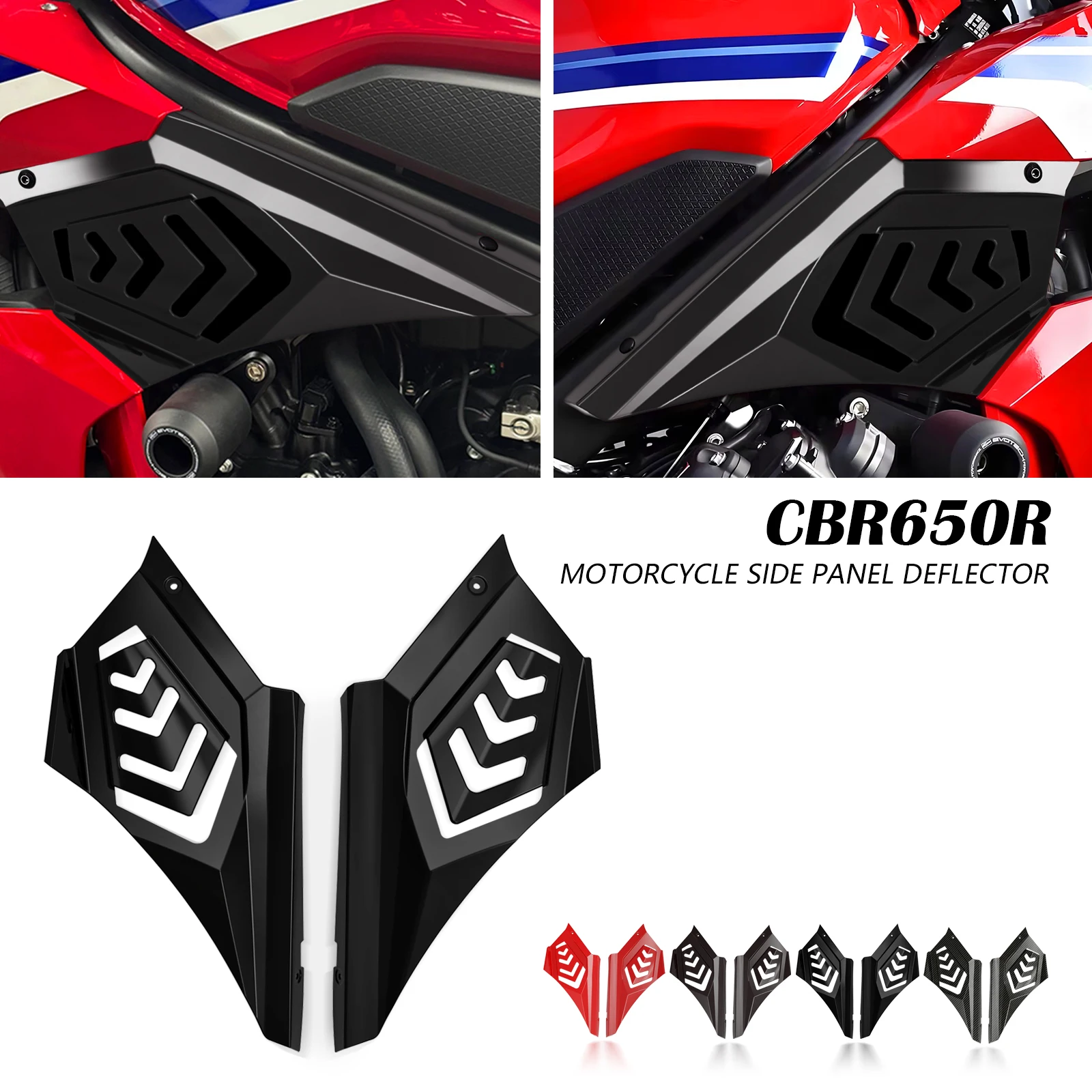

Боковые обтекатели (спойлеры) для мотоцикла Honda CBR 650R CBR650R 2024-2025, накладки на раму, панели бокового обтекателя