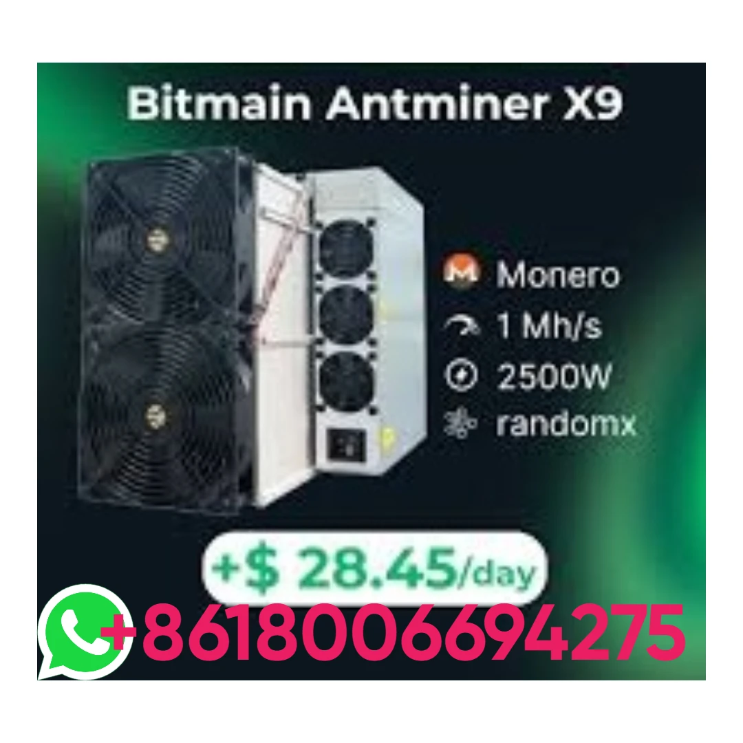 

B. PROMO SALES Bitmain Antminer X9 1000Kh/s 2472W XMR RandomX ASIC Miner