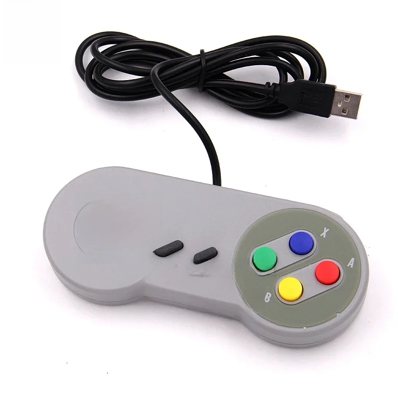1 pièces contrôleur USB filaire manette de jeu manette de jeu pour Nintendo SNES tapis de jeu pour Windows PC pour Raspberry Pi 4 B