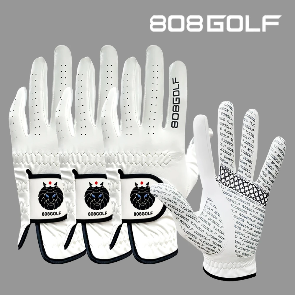 Men's non-slip golf gloves microfiber silicone grip left hand rain rounding screen golf 3P