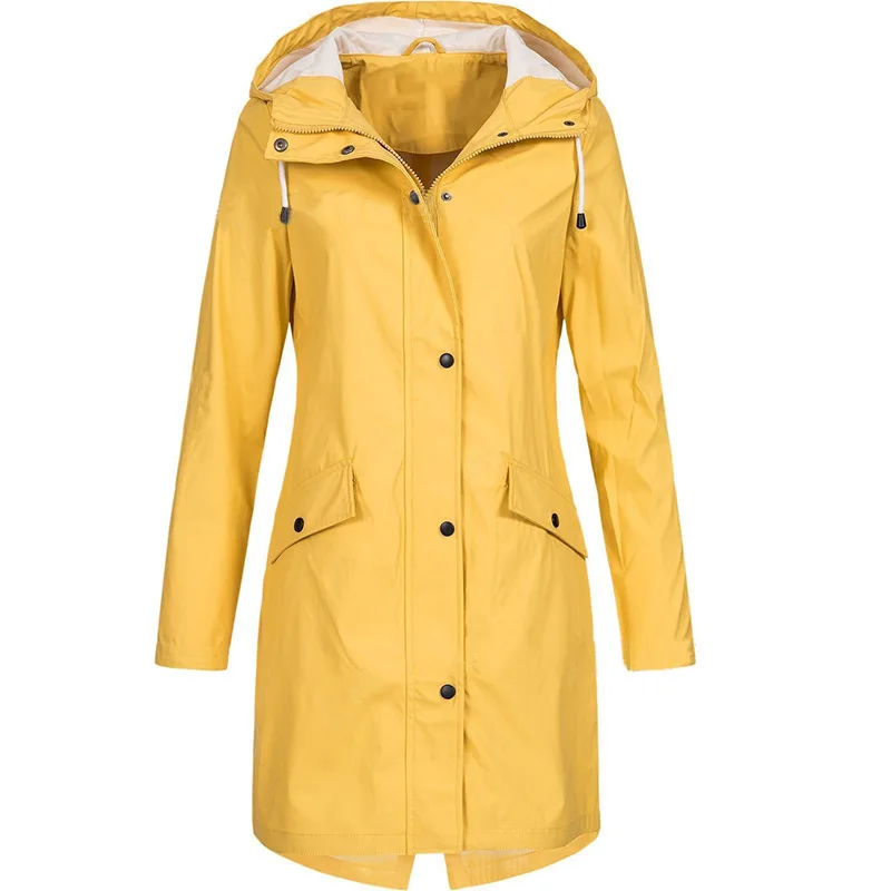 Female Women Hoody Windbreaker Jacket Outwear Hoodies Fall Winter Casual Ladies Hooded Warm Long Trench Coat Overcoat Plus Size