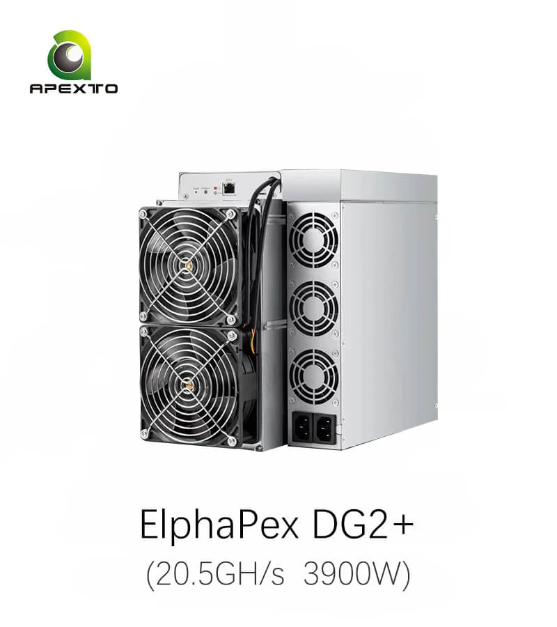 

HOME DELIVERY Elphapex DG2+ 20.5Gh/s 3900W Dogecoin Litcoin Bells Miner ORIGINAL