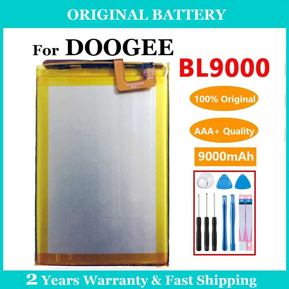 100% Genuine Original 9000mAh DOOGEE BL9000 Battery For DOOGEE BL 9000 Replacement Mobile Phone Batteries Batteria +Free Tools