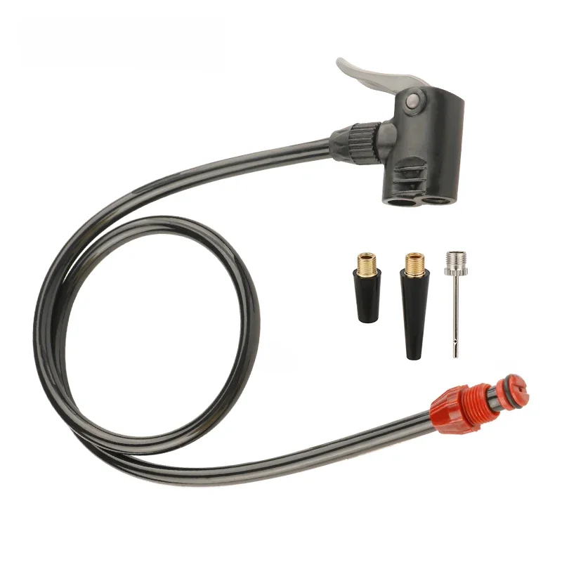 AliExpress DEEMOUNT 3 in 1 Pump Hose Fits AV FV DV Nozzles Air Inflator Repair Service M14 Threaded 80cm Soft Tube Schrader Presta Dunlop Connector