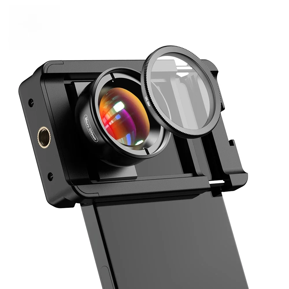 APEXEL Nowy ulepszony obiektyw makro 4k HD 100 mm z filtrem CPL Uniwersalne obiektywy mikro z zaciskiem do iPhone'a Samsunga i wszystkich smartfonów — zdjęcie produktu 7