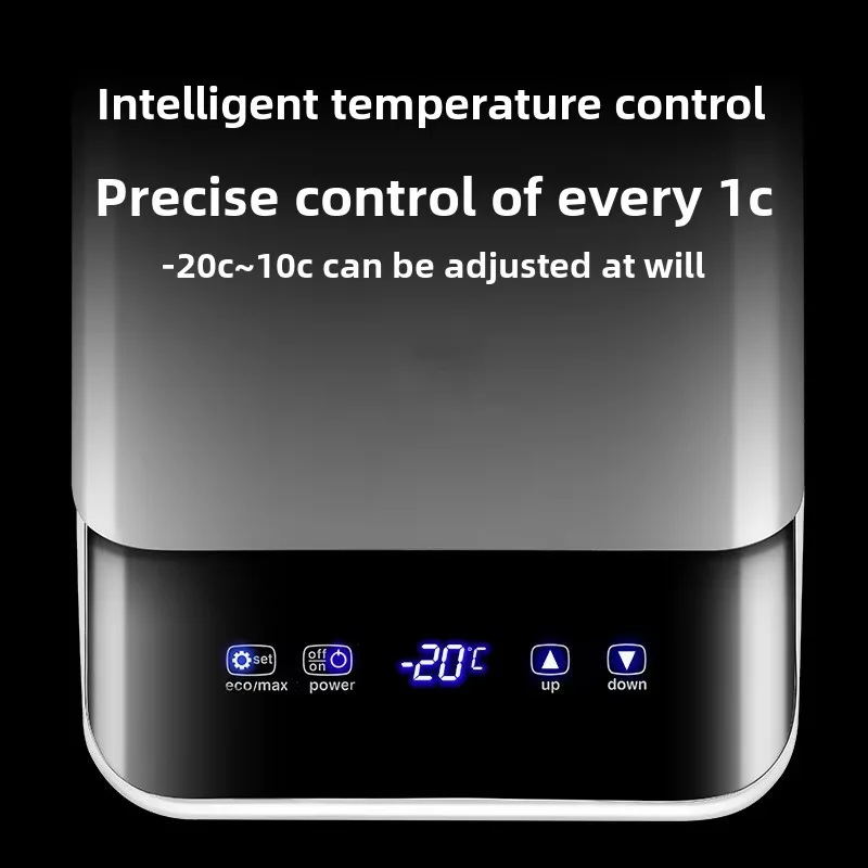 Portable mini refrigerator for car and home use Small household dual-purpose quick freezing with compressor for fast freezing