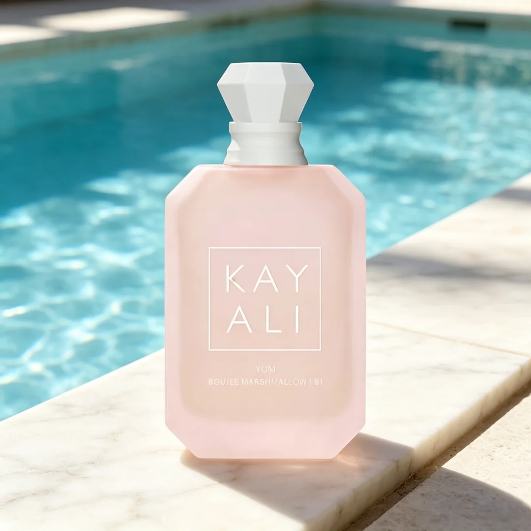 Fotografia 4: Marshmallow Yum Boujee |   Eau De Parfum Intenso para Mulheres, Fragrância Doce e Fofa de Marshmallow, Baunilha e Morango, Perfume em Frasco Rosa Diamante de Longa Duração, Fragrância de Sobremesa Luxuosa, Presente para Ela no Dia dos Namorados ou para Encontros Diários.