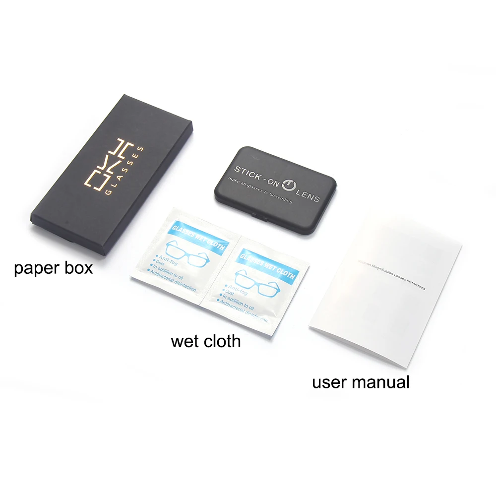 OKH Liquid Silicone Bifocal Reading Lens 2 Pcs Stick-on Presbyopic Lenses Magnification Reusable Bifocal Reading Lenses Readers