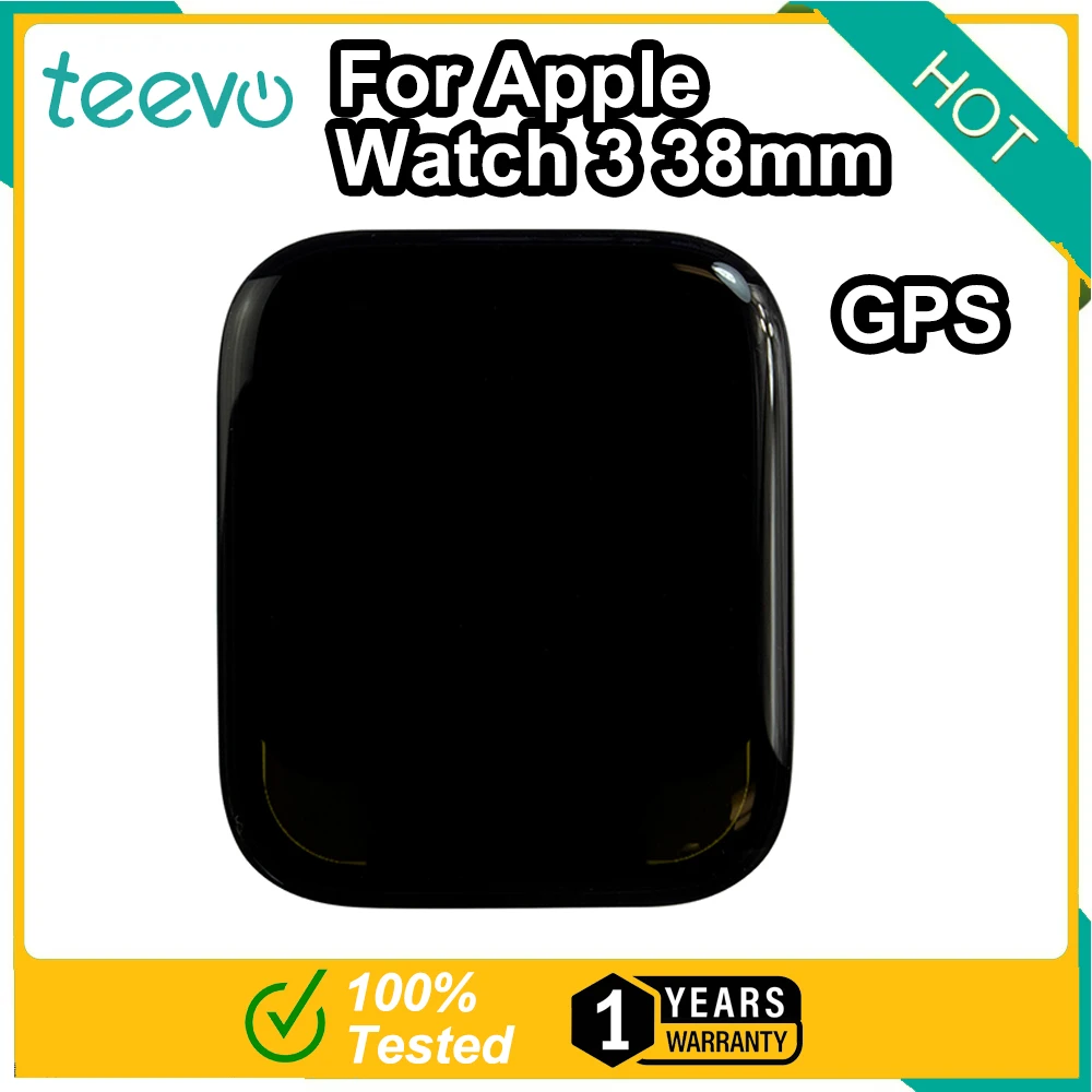 Teevo For Apple Watch series 3 GPS LTE 38mm/42mm Lcd Touch Screen Display Digitizer Assembly Without NFC Black