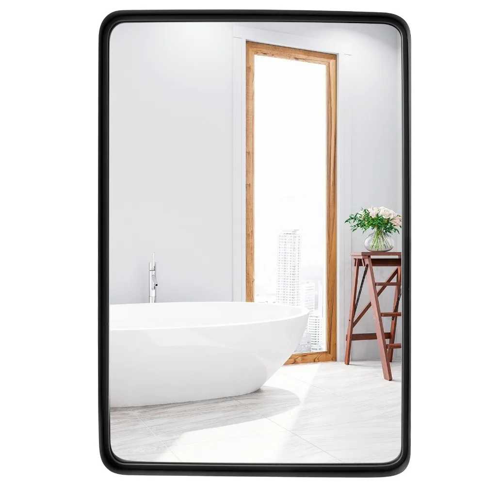 

30"X22" Rectangular Bathroom Wall Mirror Vertical or Horizontal Hanging Bedroom
