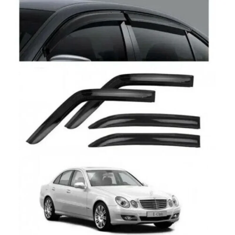 Car window accessories for Mercedes W211 2002-2009 Sport Style window deflector rain cover visor awnings Exterior Accessory