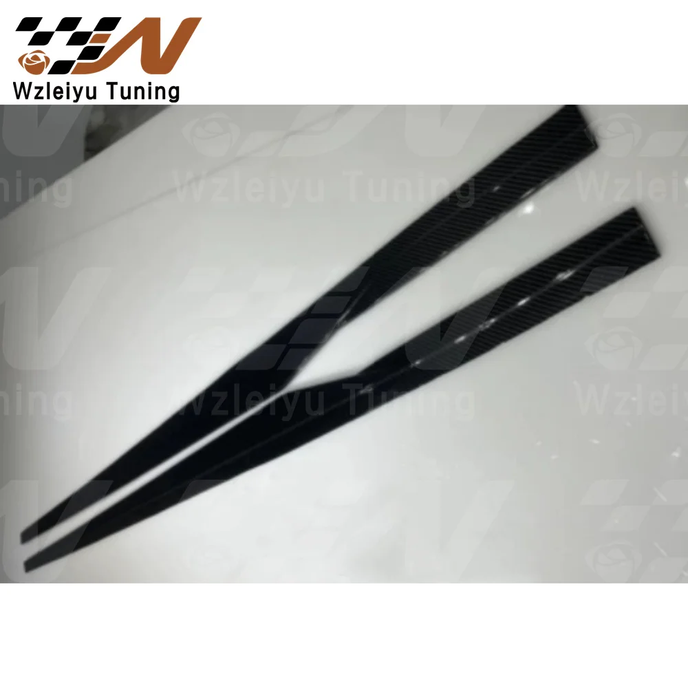 R Style Dry Carbon Fiber Side Skirts Fit For BMW G87 M2 High Quality Fitment