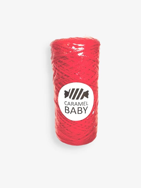 Shnur caramel baby, poly ether, 2mm, 200 meter für stricken und  