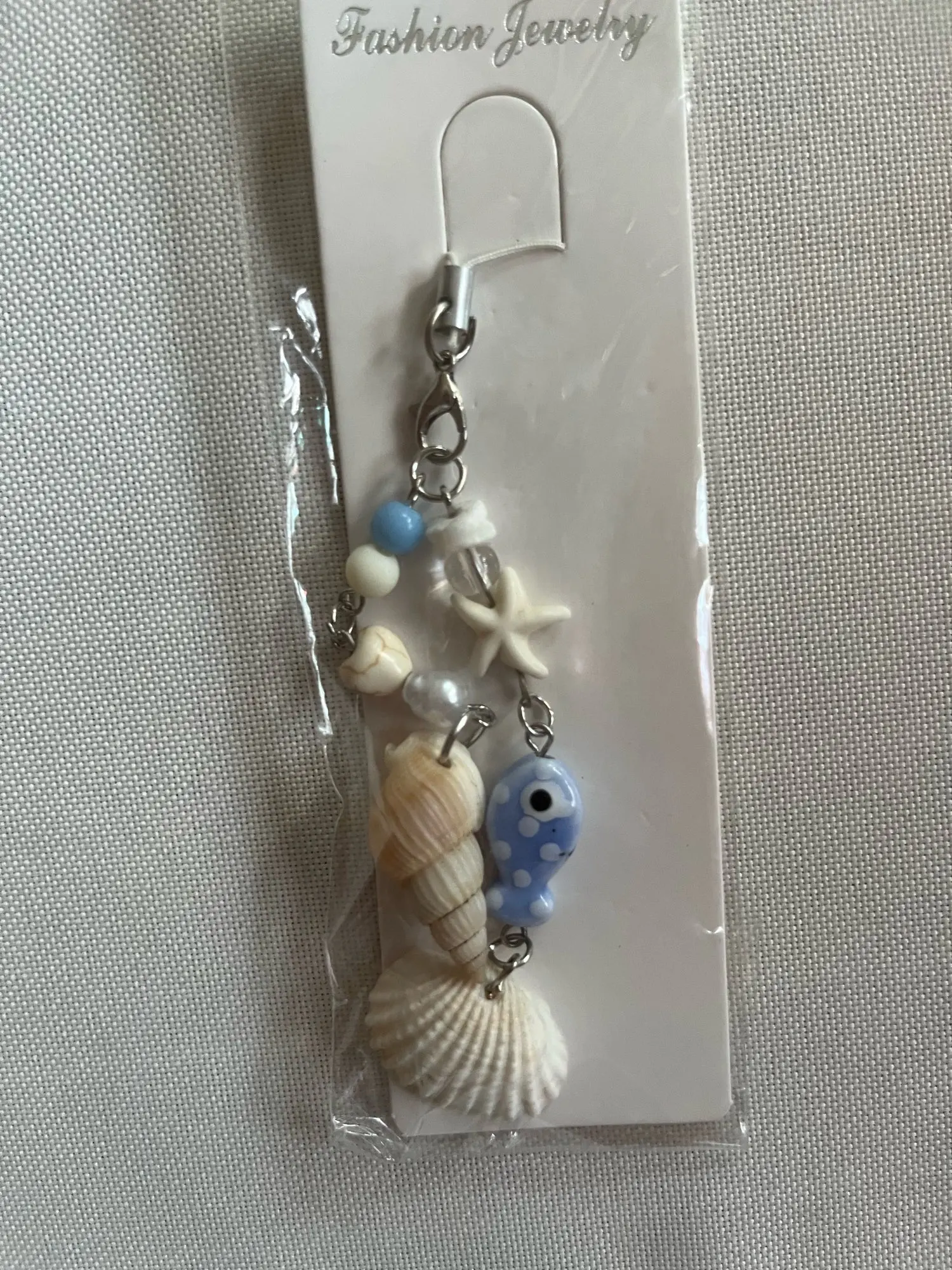 Sweet Y2K Fish Phone Chain Phone Case Phone Charm Pendant Mobile Lanyard Cute Beaded Cell Phone Strap Bag Keychain photo review