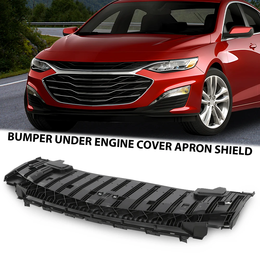 

Cae Front Lower Engine Cover Apron Splash Shield Fit for 2019-2023 Chevy Malibu Matte Black Plastic Strong Durable Sturdy Exterior