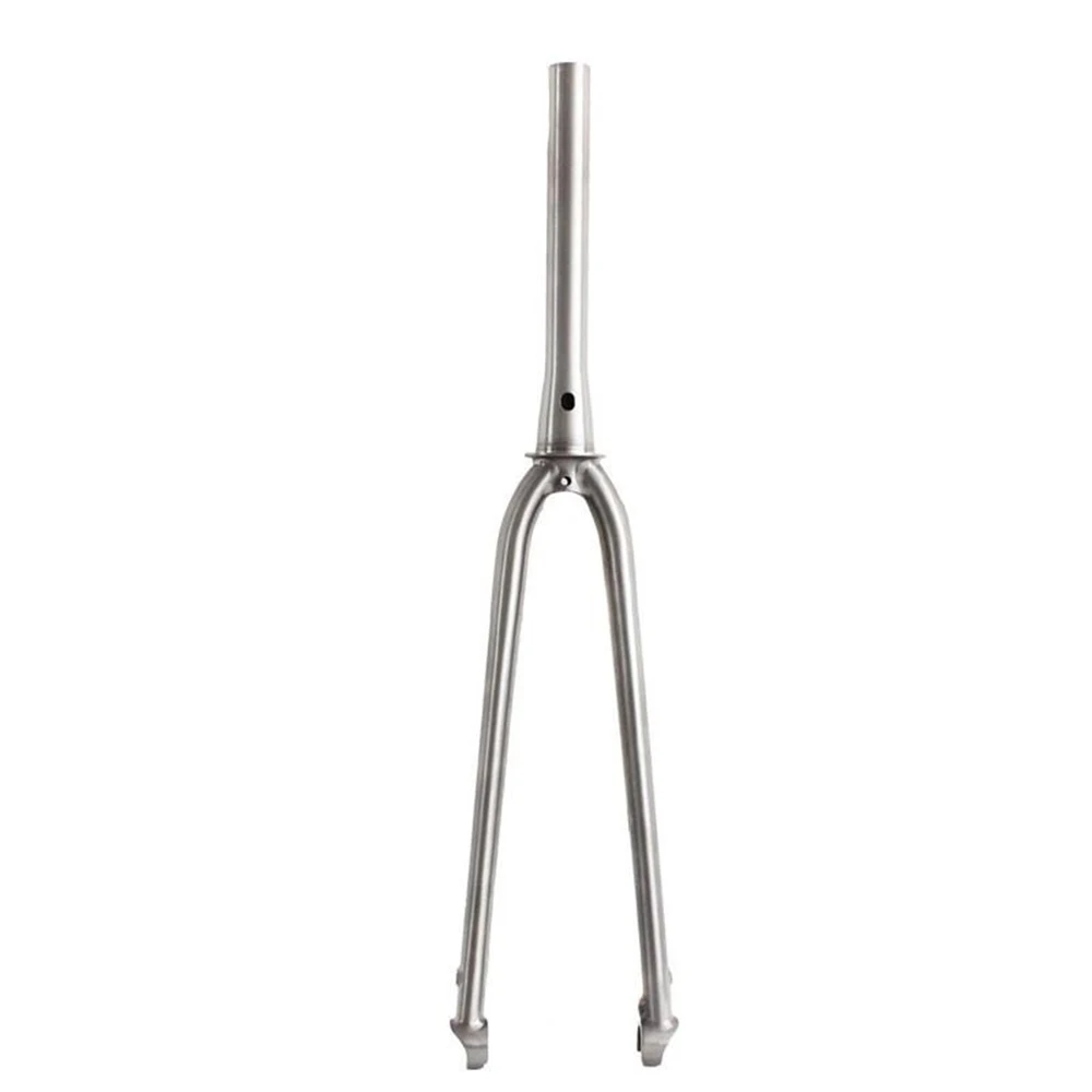 Titanium Front Fork with Disc Brake, Gravel Road Bike, Flat or Post Mount Bicycle Parts, Customized Available