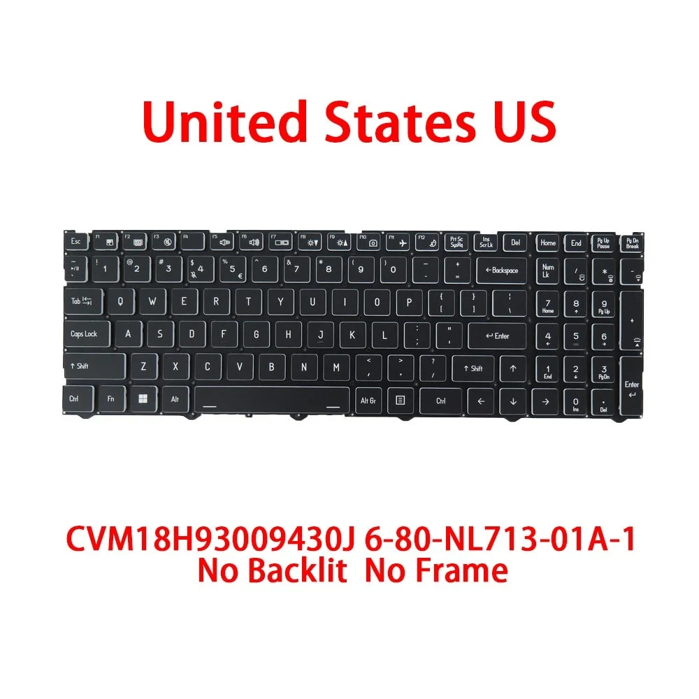 Keyboard For CVM18H96D09430N CVM18H90J09430G CVM18H83K0-430A CVM18H93SU9430G5 CVM18H96E09430S CVM18H96CH9430G CVM18H96009430J