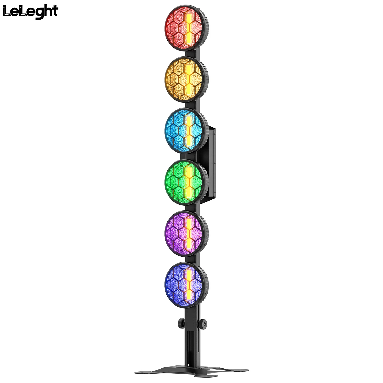 Leleght 300W 6-LED COB Linear Vintage Light Stage Light 1-20Hz Flash DMX512 15/33CH for Concert Party Weddings Nightclub Dance