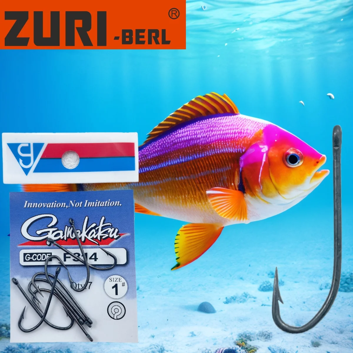 Anzuelos acero alto carbono agua dulce, salada – Resistentes duraderos - imagen 5