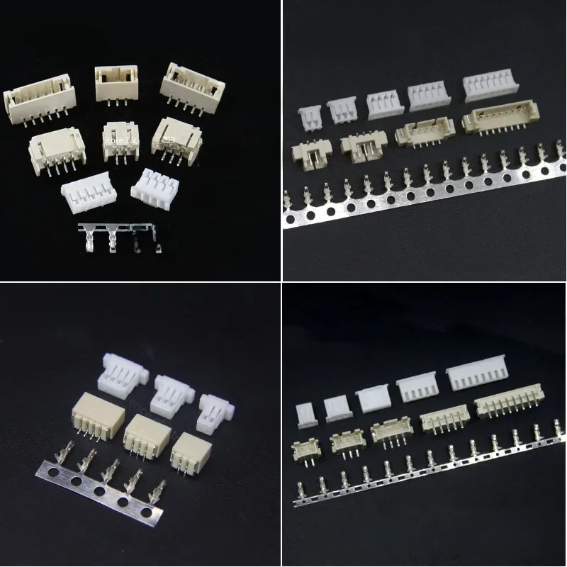 10 zestawów SH1.0 JST1.25 PH2.0 XH2.54 SH/JST/ZH/PH/XH Poziomy / Pionowy SMD Pin Header + Obudowa + Zestaw zacisków 2,54 mm — zdjęcie 2