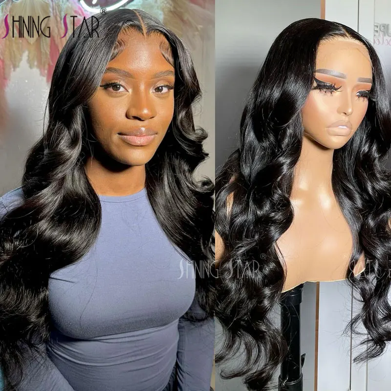 

13X4 Body Wave Lace Front Wig Curly Natural Color Brazilian Straight 13X6 Lace Frontal Human Hair Wigs For Women 180% 30 34 Inch