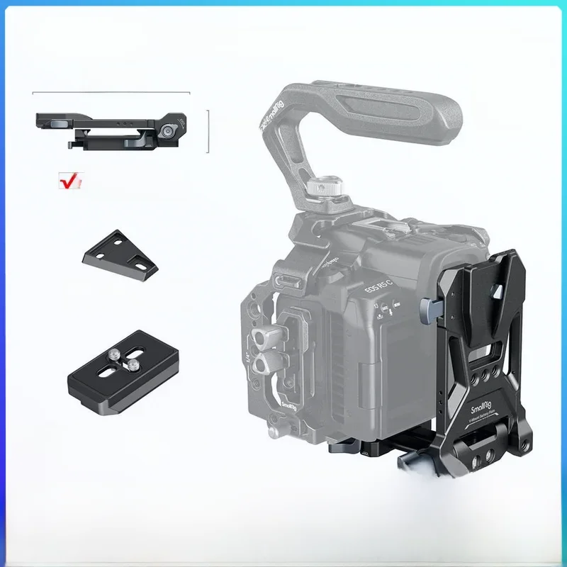 Zestaw płyt do montażu akumulatora SmallRig V-Mount z podwójną płytką szybkiego zwalniania do Arca-Swiss do gimbalów i statywów do lustrzanek cyfrowych -4064B — zdjęcie produktu 7
