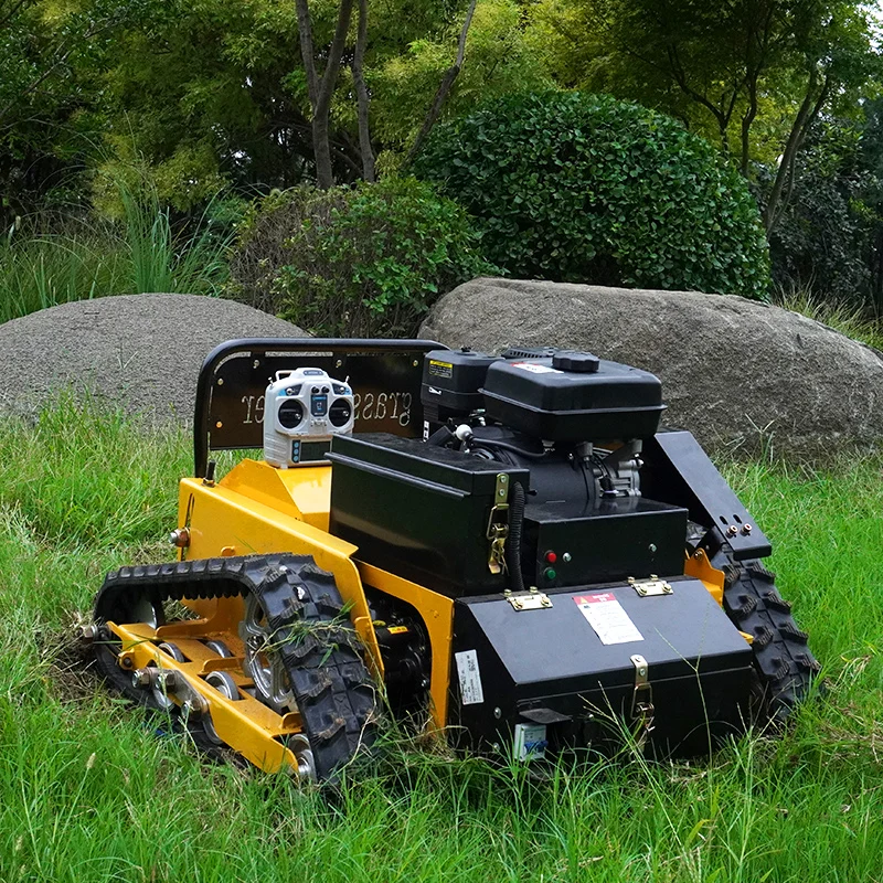 

Customized 550mm 800mm Factory Cheap Grass Cutter Robot Crawler Remote Control Lawn Mower With CE EPA Certificate