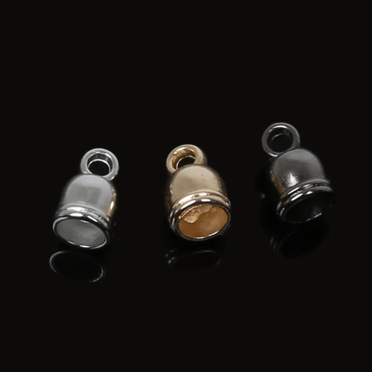 50pcs Necklace Tip, Wine Hat, Leather Thread, Cream End Cap, Bead Cap, Conveyor, DIY Jewelry Search, Item Making