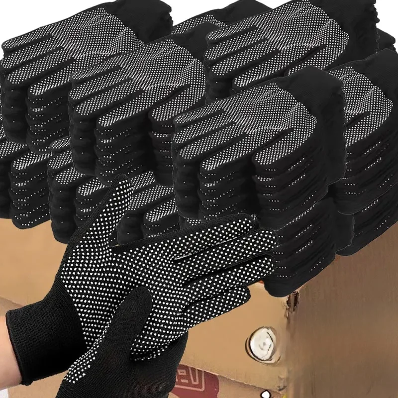 AliExpress NONE 40PCS Anti-slip Wear Resistant Nylon Full Finger Gloves Garden Work Gloves for Women Men Anti-UV Outdoor Cycling Gloves Mittens