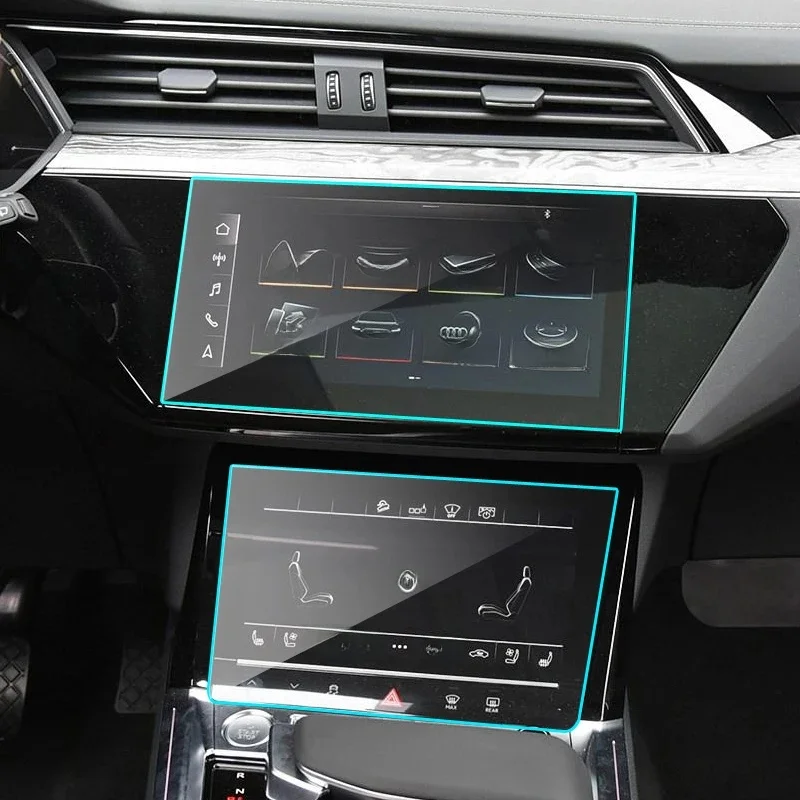 Osłona ekranu ze szkła hartowanego do Audi e-tron 2018-2021 nawigacja samochodowa 9H folia ochronna ze szkła hartowanego — zdjęcie 2
