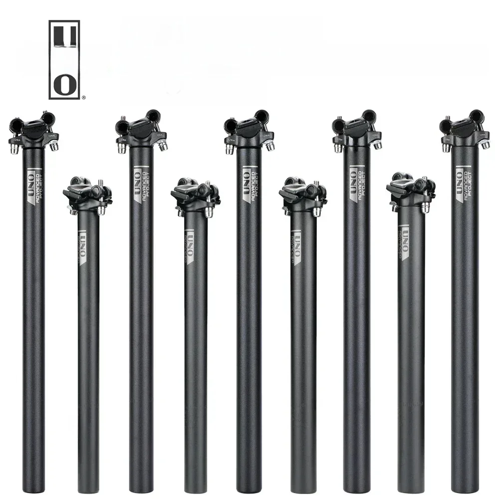 AliExpress NONE UNO Bike Seat Post Ultralight Aluminum MTB Seatpost 25.4/27.2/28.6/30.9/31.6*350/400mm Road Mountain Bicycle Seat Tube Parts