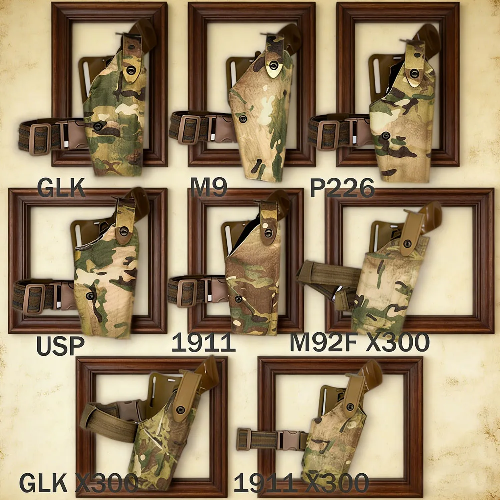 

Airsoft Drop Leg Platform Right Handed Holster with Adjustable Thigh Straps ,Tactical Thigh Mount Leg Quick Draw Holster