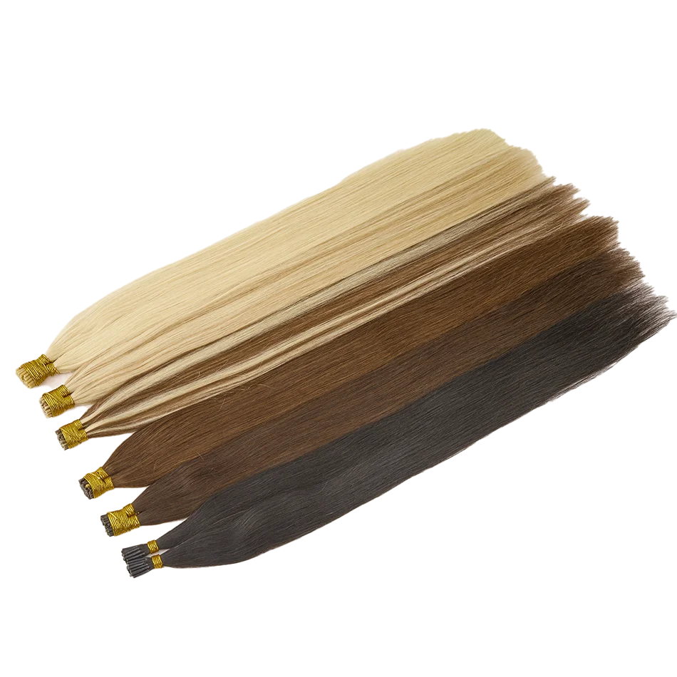 36 цветов, наращивание человеческих волос с I кончиком, 16-22 дюйма, европейские 100% человеческие волосы Remy, мягкие концы волос, предварительно завязанные наращивания для ежедневного использования