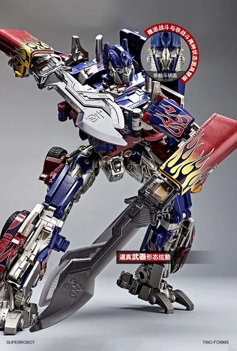 30CM Transformation Robot Toys Commander Optimus Alloy Robot Figuras Model Gift