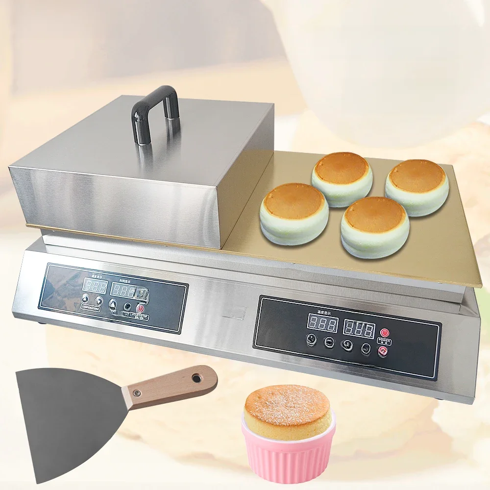 XEOLEO Souffle Maker Souffle Machine 2600W Double Plates Fluffy Japanese Souffle Pancakes Maker Fluffy Pancake Schwa Machine