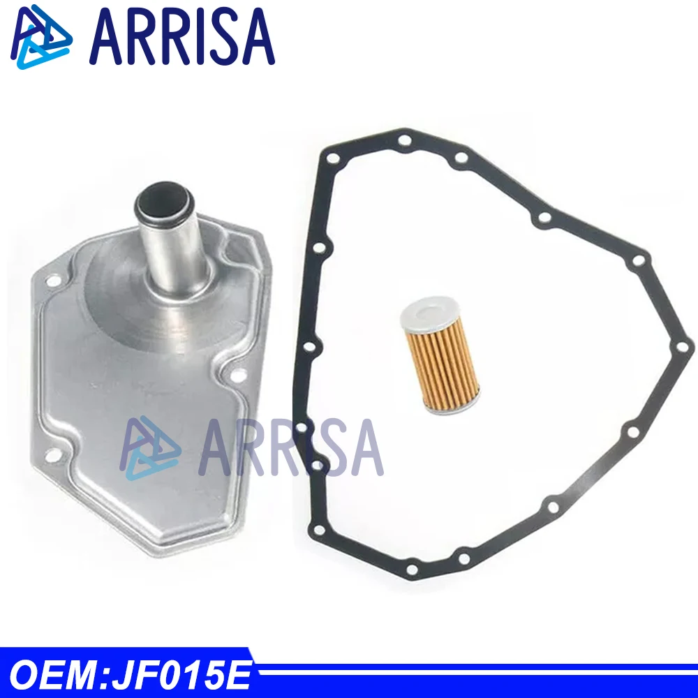 3Pcs 33010-JF015 Car 15 Hole Transmission Oil Filters & Pan Gasket Set For 2012-2019 Nissan Sentra Versa Note 31726-28X0A