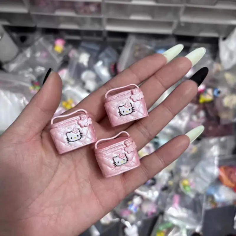 

Kt Cat Angel Series Kawaii Cartoon Animation Simulation Phone Bag Mini Makeup Bag Pendant Phone Keychain Blind Box Girl Gift