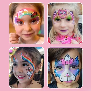 兒童專業30克彩虹分色蛋糕臉部彩繪身體彩繪化妝品,無毒、安全、易於清洗。 8 最佳銷售 彩虹臉部彩繪 - №7