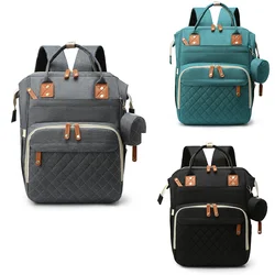 USB Mummy Bag Diaper Bag Backpack Waterproof Mommy Travel Nappy Bag For Baby Care Maternity Stroller Bag Colorful Large Capacity