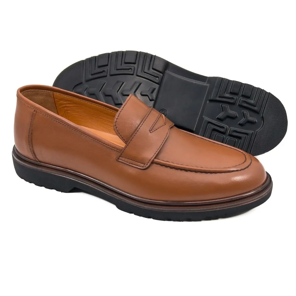 Genuine Leather Black And Brown Men's Classic Shoes Slip on Light Eva Sole High Quality Handmade in Turkey Free Shipping