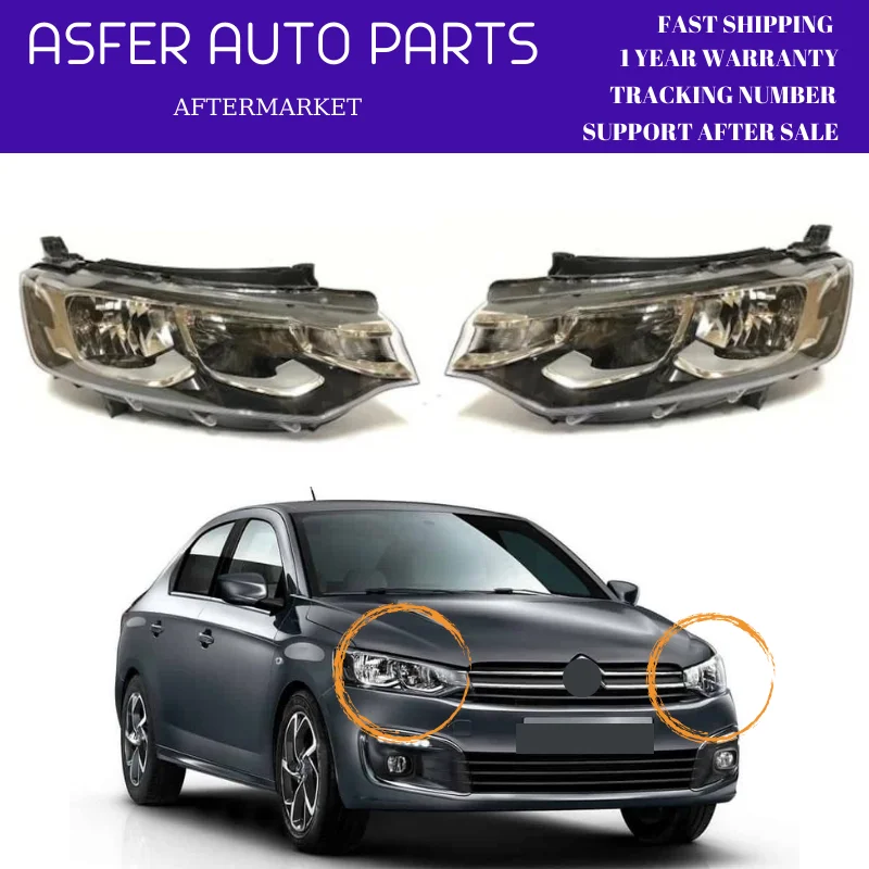 Headlight For Citroen C Elysee Facelift 2017 After New Edition Left And Right High Quality Oem 9817298480 9817297880