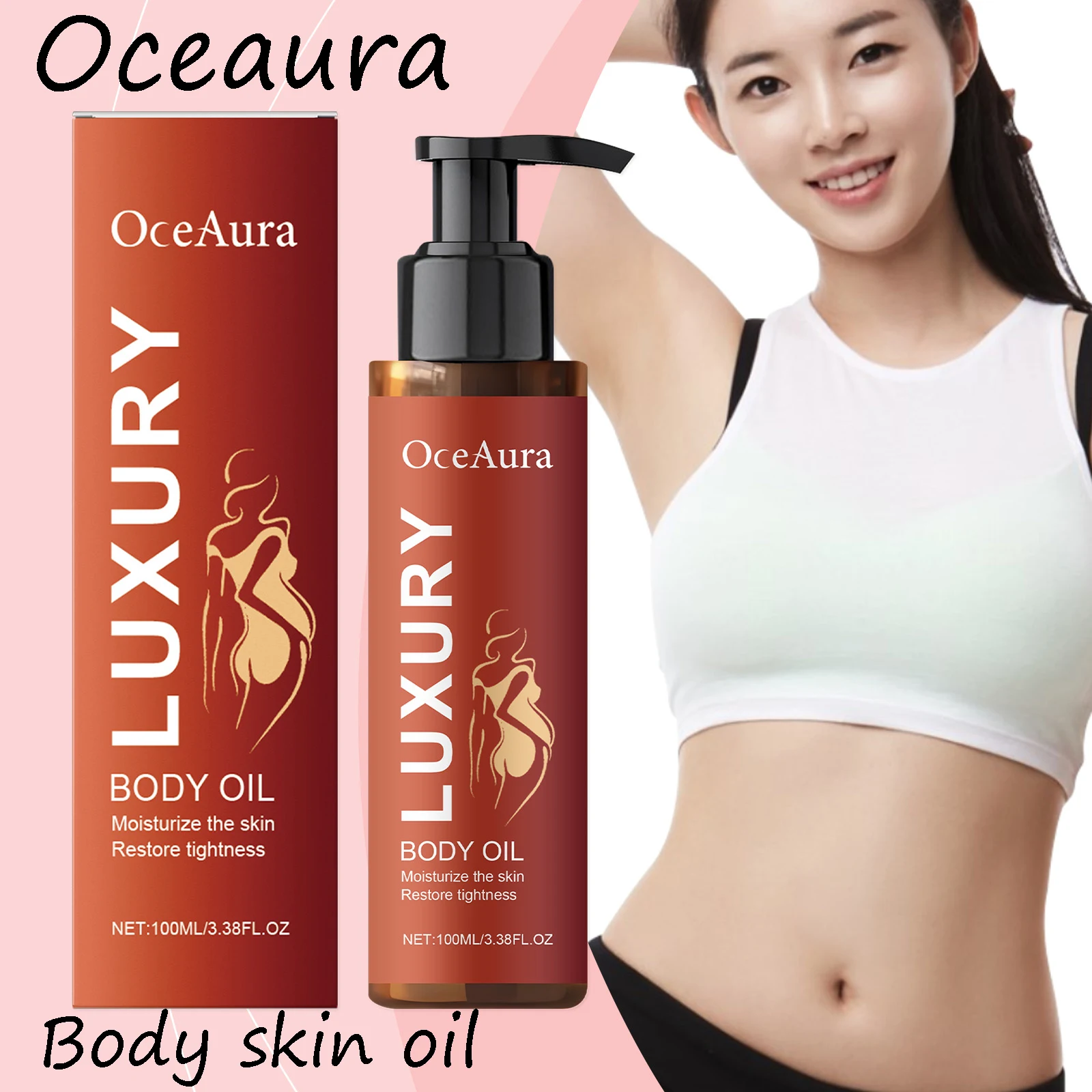 

Oceaura Moisturizing Body Care Oil Nourishing Enhance Skin Elasticity Reduce Dryness Repair Cracked Skin Tightening Body Oil