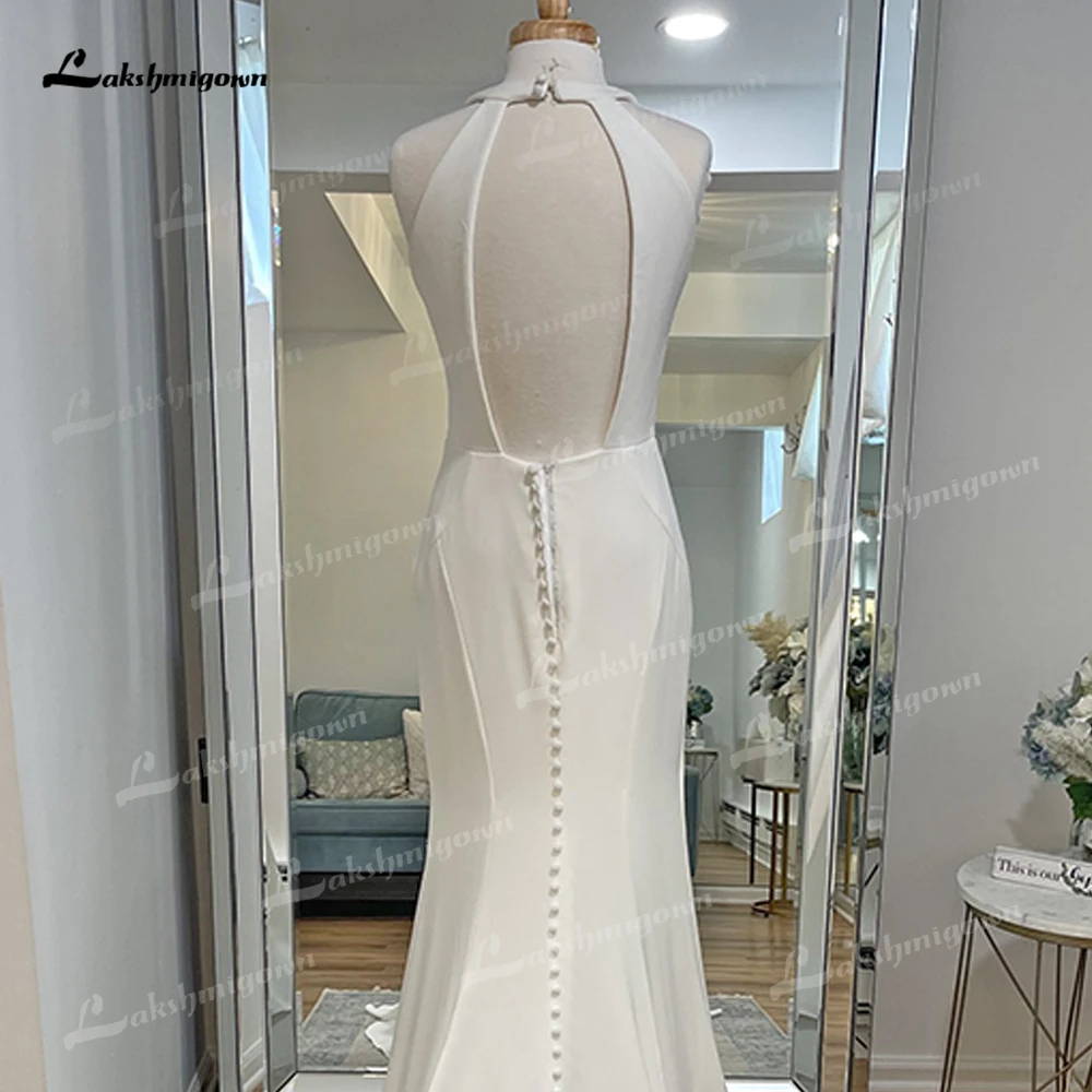 Robe de Mariée Sirène en Satin à Dos aux, Simple et Sexy, Personnalisée pour les Patients Boho, quel que soit le Balayage, Éducative