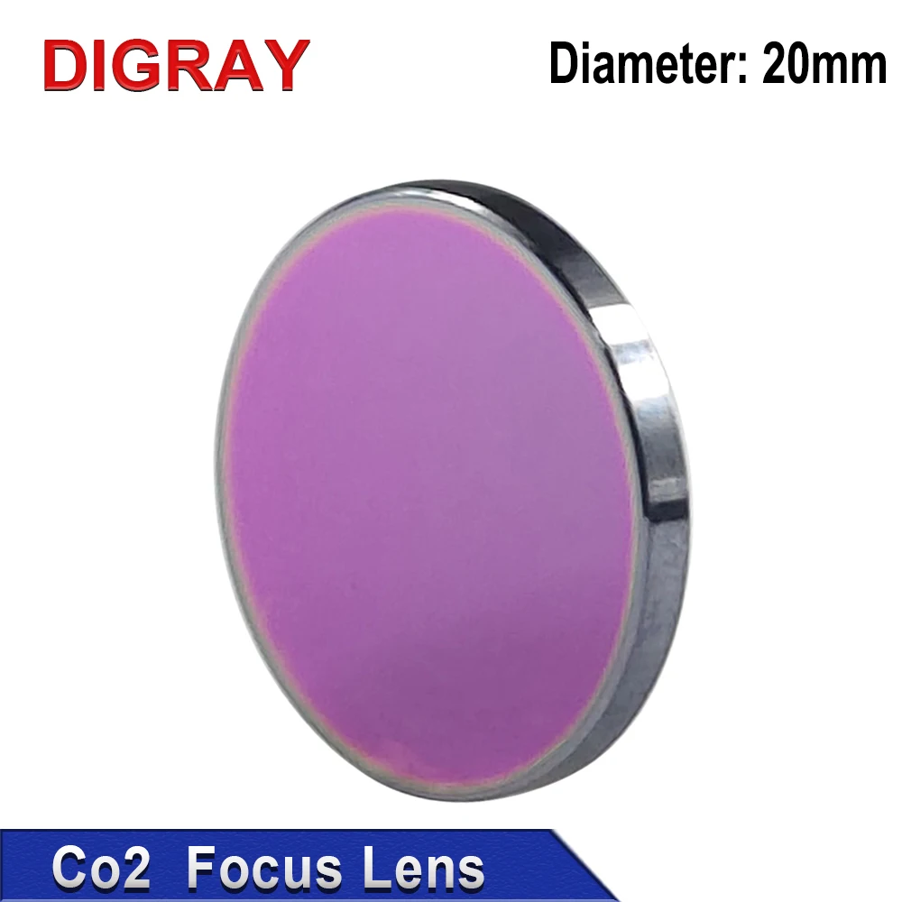 DIGRAY Co2 Laser Focusing Lens, Dia: 20mm Focal Length: 50.8  63.5mm Suitable For High Power 130W 150W Engraving Cutting Machine